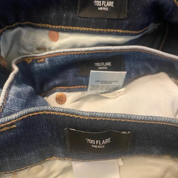 Stylish Blue Denim 70’s flare - Picture 2 of 2